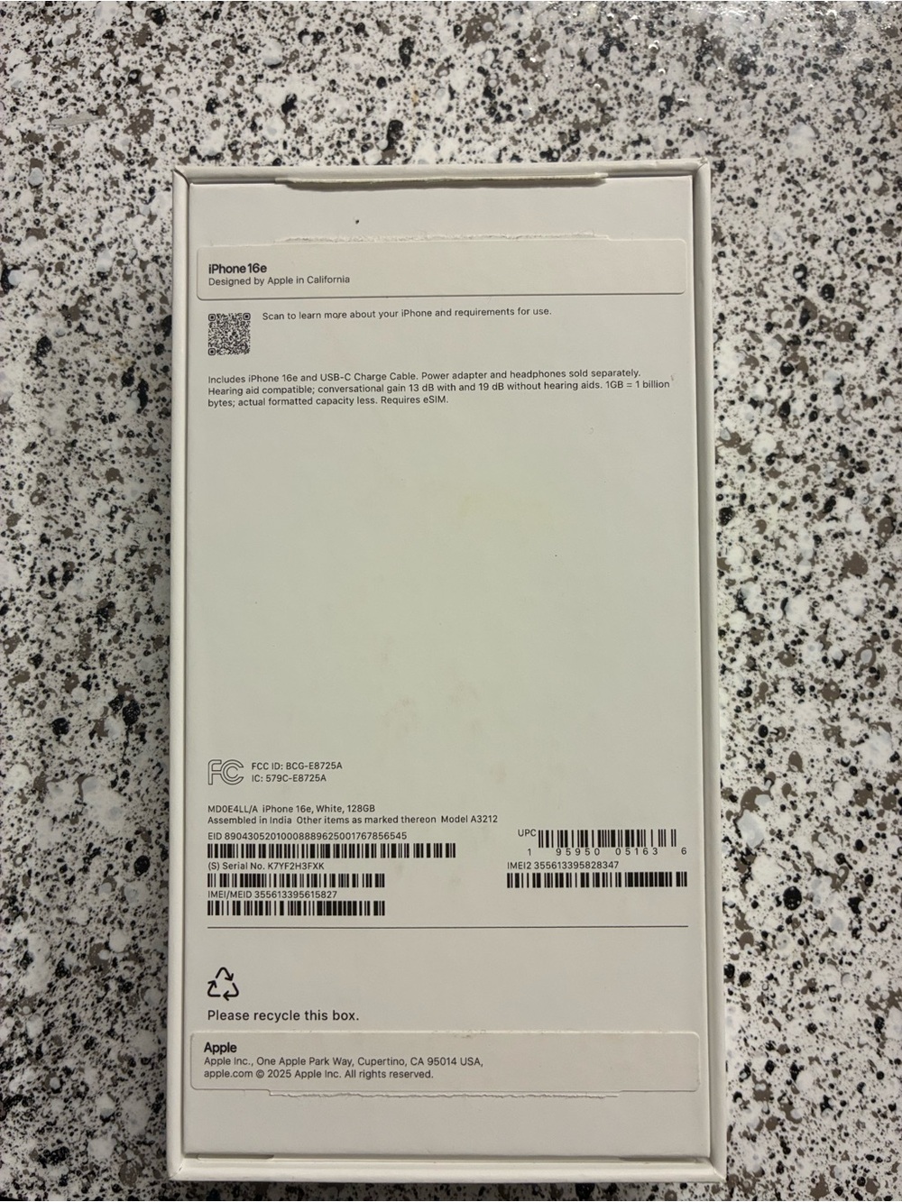 Apple White Phone Packaging Box - Picture 3 of 3